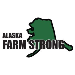Farm Strong Sticker Decal - Alaska 3.5 Inch X 5 Inch Decal Border Cut Out.