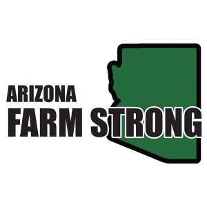 Farm Strong Sticker Decal - Arizona State 3.5 Inch X 5 Inch Decal Border Cut Out.