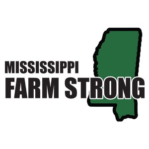 Farm Strong Sticker Decal - Mississippi State 3.5 Inch X 5 Inch Decal Border Cut Out.