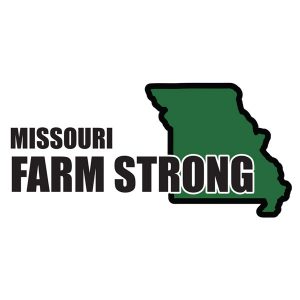 Farm Strong Sticker Decal - Missouri State 3.5 Inch X 5 Inch Decal Border Cut Out.