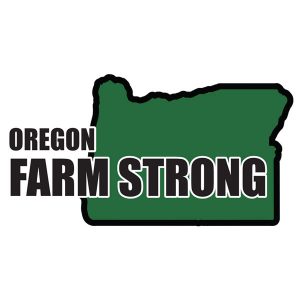 Farm Strong Sticker Decal - Oregon State 3.5 Inch X 5 Inch Decal Border Cut Out.