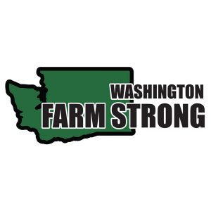 Farm Strong Sticker Decal - Washington 3.5 Inch X 5 Inch Decal Border Cut Out.