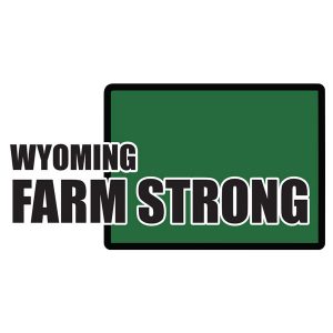 Farm Strong Sticker Decal - Wyoming State State 3.5 Inch X 5 Inch Decal Border Cut Out.