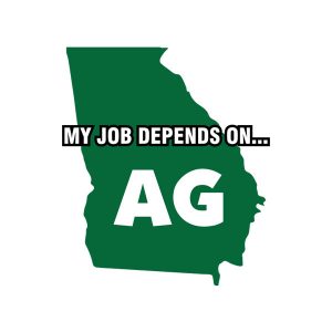 My Job Depends On Ag Sticker Decal - Georgia State