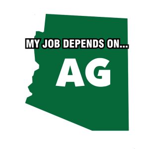 My Job Depends On Ag Sticker Decal - Arizona State