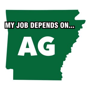 My Job Depends On Ag Sticker Decal - Arkansas State