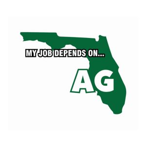 My Job Depends On Ag Sticker Decal - Florida State