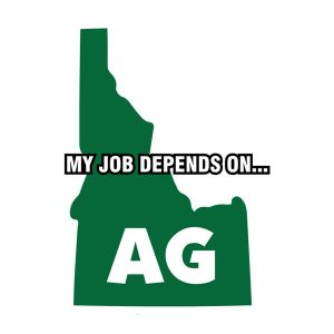 My Job Depends On Ag Sticker Decal - Idaho State