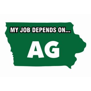 My Job Depends On Ag Sticker Decal - Iowa State