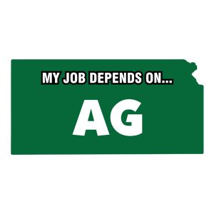 My Job Depends On Ag Sticker Decal - Kansas State