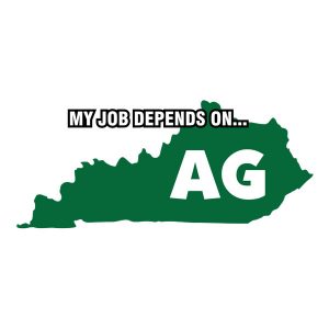 My Job Depends On Ag Sticker Decal - Kentucky State