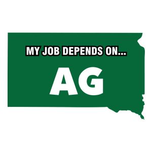 My Job Depends On Ag-Sticker Decal - South Dakota State