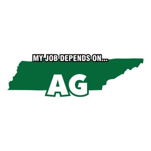 My Job Depends On Ag-Sticker Decal - Tennessee State