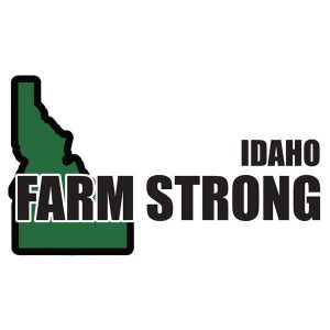Farm Strong Sticker Decal - Idaho State 3.5 Inch X 5 Inch Decal Border Cut Out.