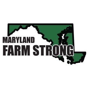Farm Strong Sticker Decal - Maine State 3.5 Inch X 5 Inch Decal Border Cut Out.