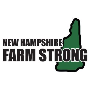 Farm Strong Sticker Decal - New Hampshire 3.5 Inch X 5 Inch Decal Border Cut Out.