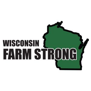 Farm Strong-Sticker Decal - Wisconsin State 3.5 Inch X 5 Inch Decal Border Cut Out.